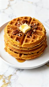 Protein Pumpkin Waffles