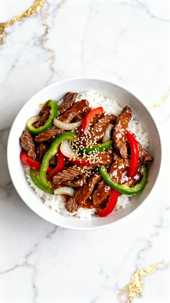 Crockpot Chinese Pepper Steak