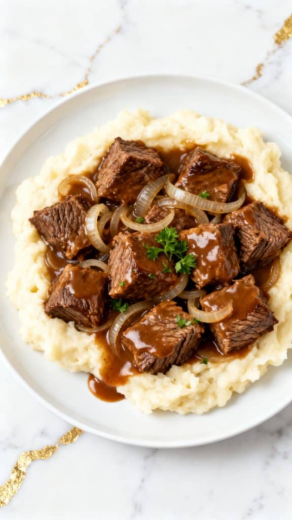 Crockpot Cube Steak & Gravy