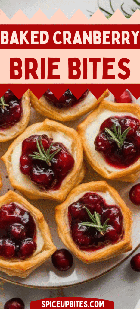 Baked Cranberry Brie Bites