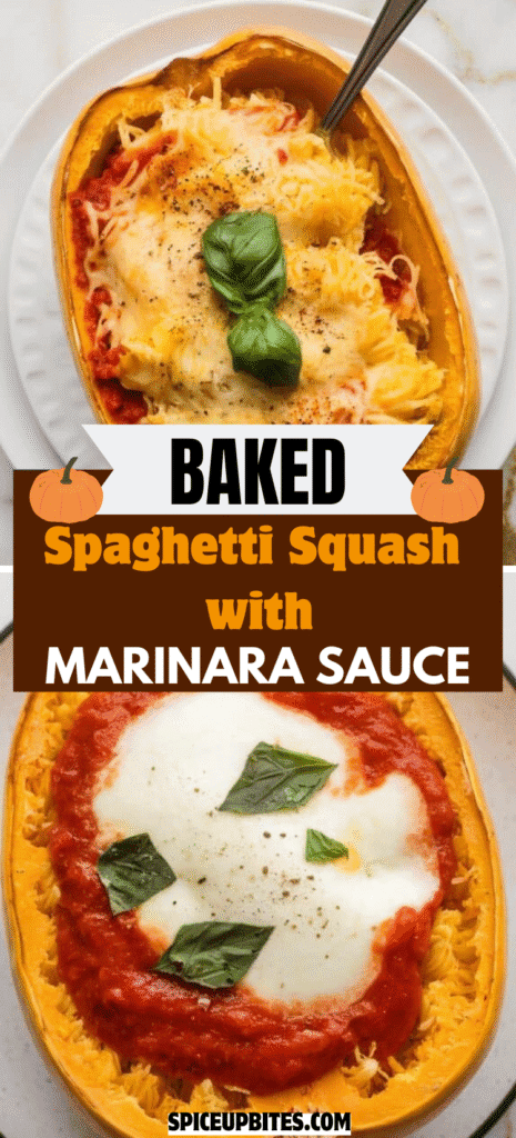 Baked Spaghetti Squash with Marinara Sauce