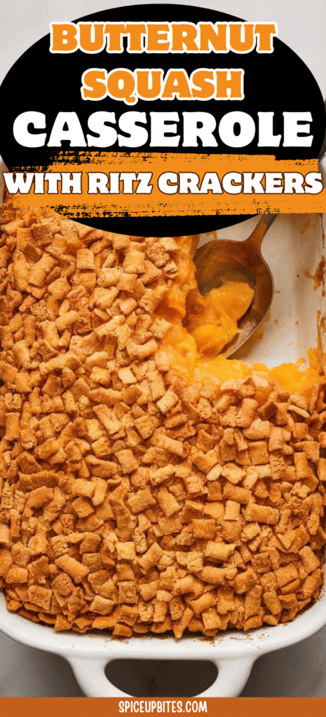 Butternut Squash Casserole with Ritz Crackers