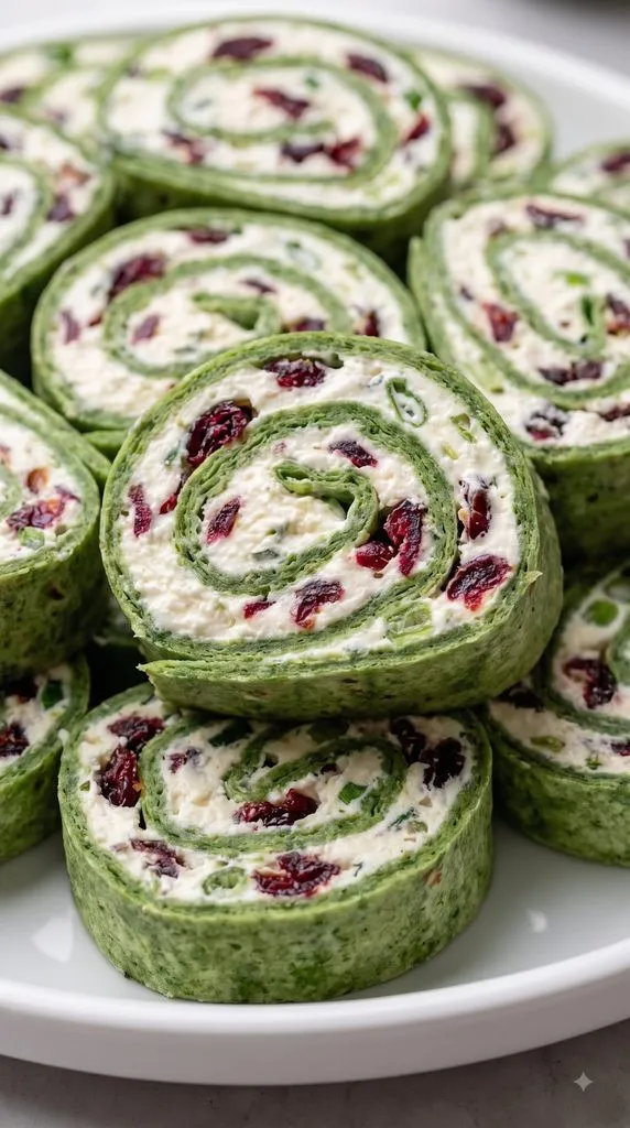 Cranberry Feta Pinwheels