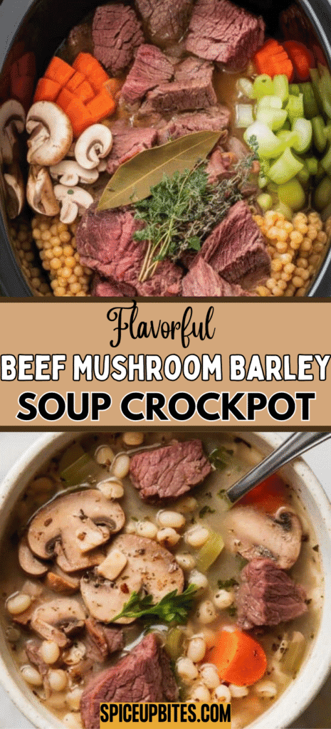 Beef Mushroom Barley Soup Crockpot
