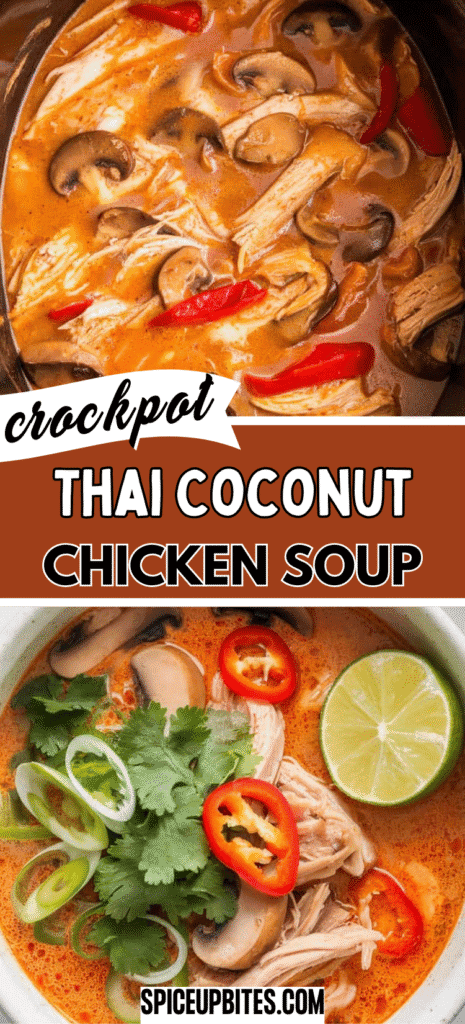 Crockpot Thai Coconut Chicken Soup