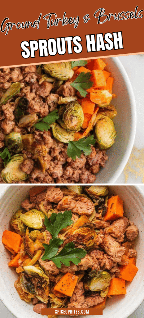Ground Turkey & Brussels Sprouts Hash