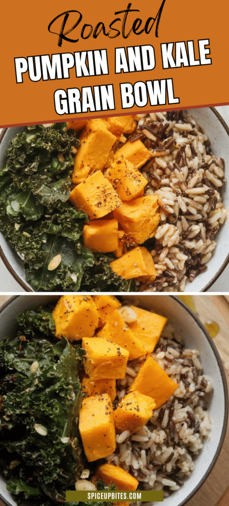 Roasted Pumpkin and Kale Grain Bowl