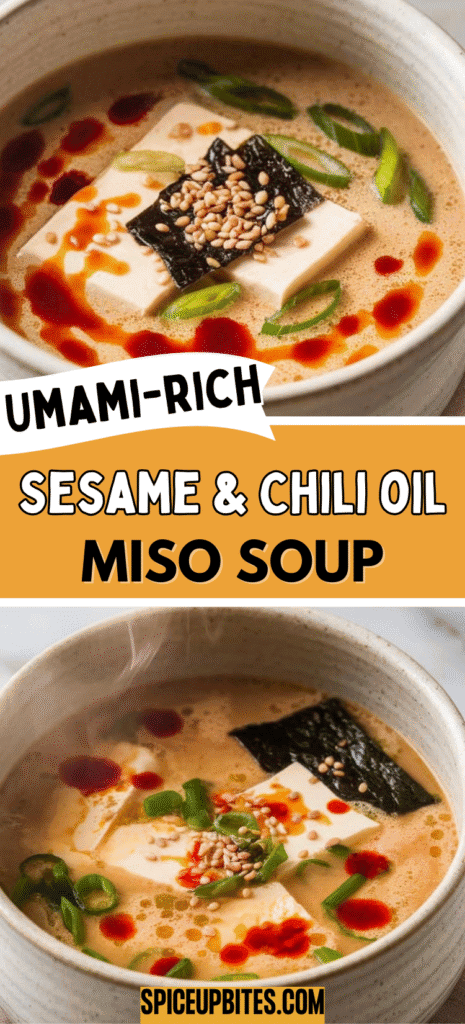 Sesame & Chili Oil Miso Soup