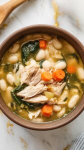 Crockpot Tuscan Chicken White Bean Soup