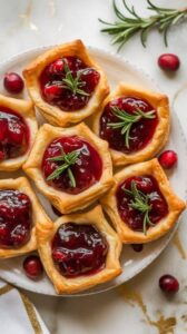 Baked Cranberry Brie Bites
