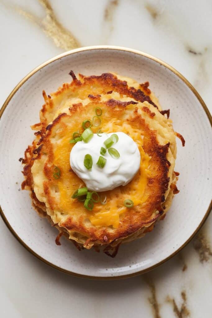 Mashed Potato Pancakes with Green Onions
