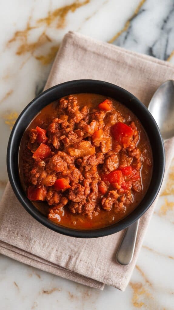 Crockpot Keto Low Carb No-Bean Chili
