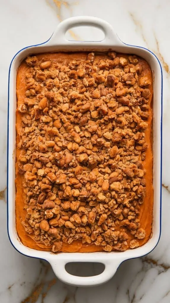 Maple Brown Sugar Sweet Potato Casserole
