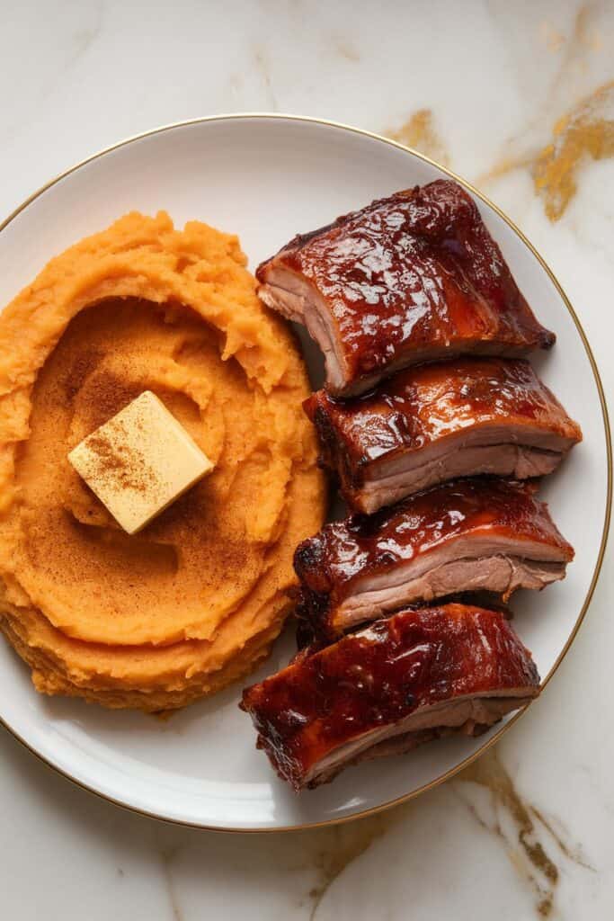 Brown Sugar Cinnamon Mashed Sweet Potatoes