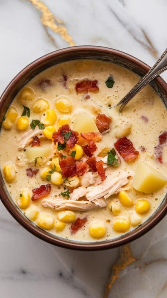 Crockpot Chicken Corn Chowder