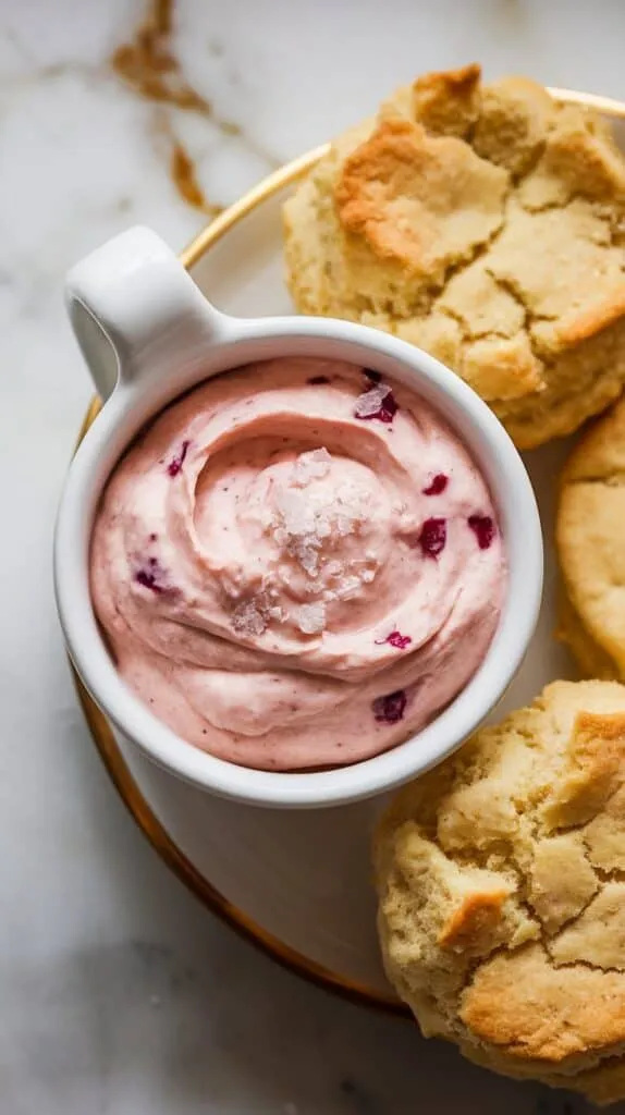 Whipped Cranberry Honey Butter with Sea Salt