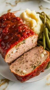 Glazed Turkey Meatloaf with Sweet Tomato Topping