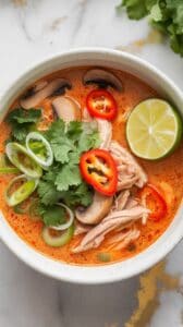 Crockpot Thai Coconut Chicken Soup