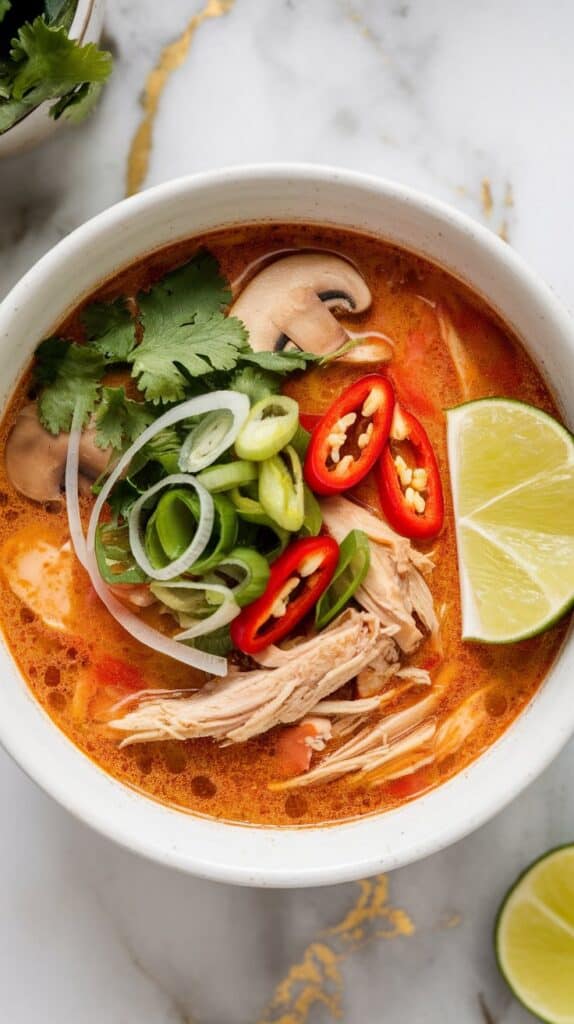 Crockpot Thai Coconut Chicken Soup