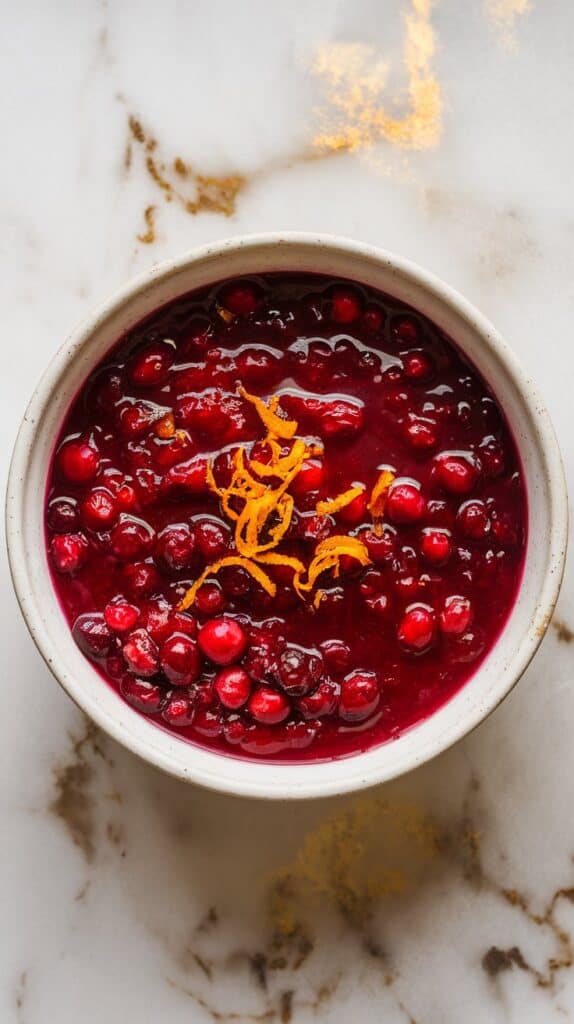Slow Cooker Cranberry Sauce with Fresh Orange Zest