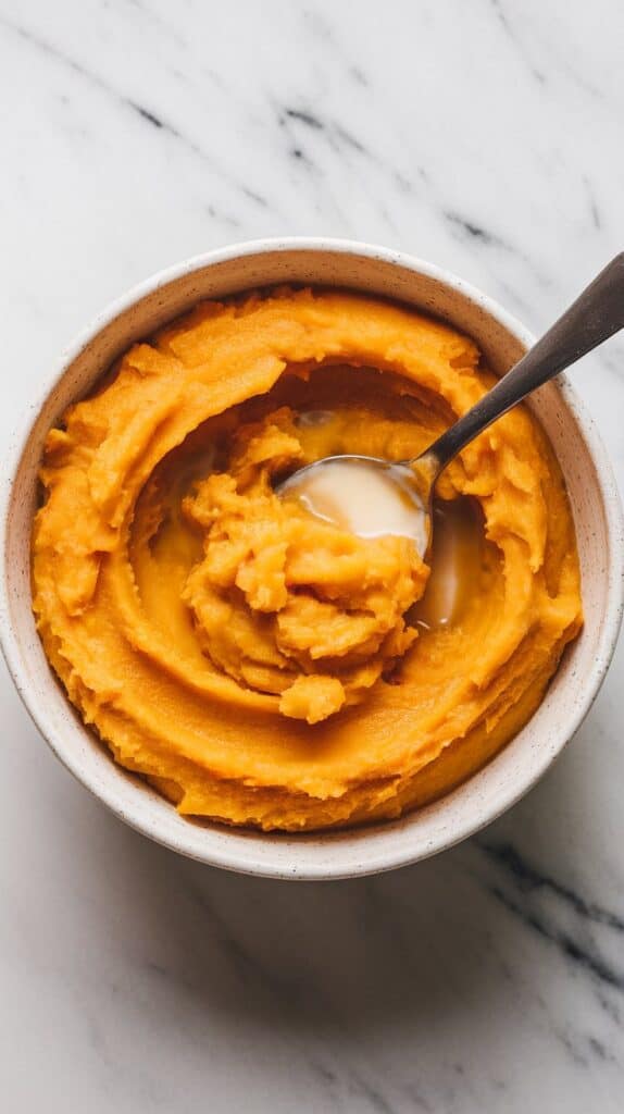Mashed Butternut Squash with Coconut Milk