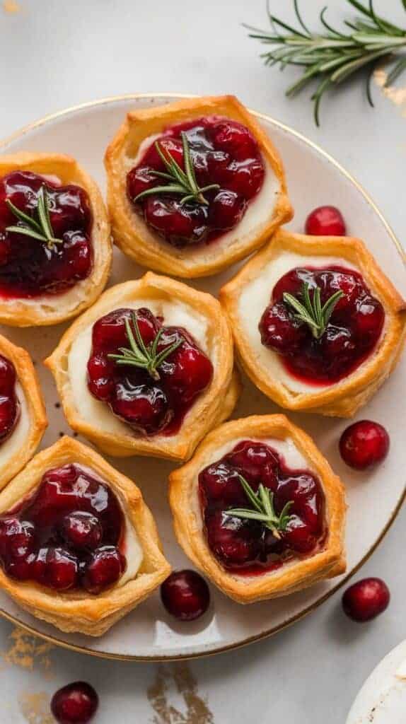 Baked Cranberry Brie Bites