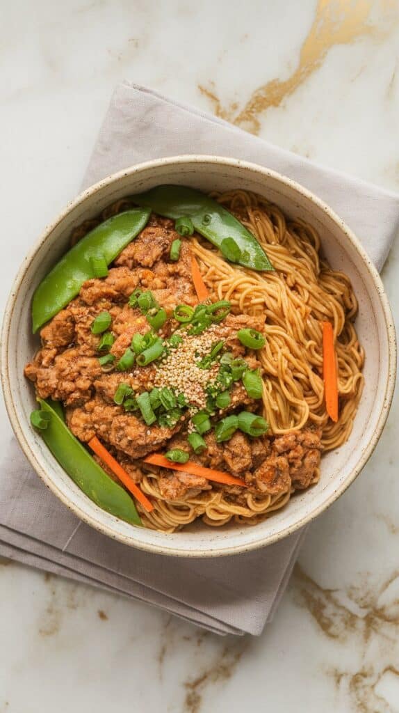 Ground Turkey Ramen Stir-Fry