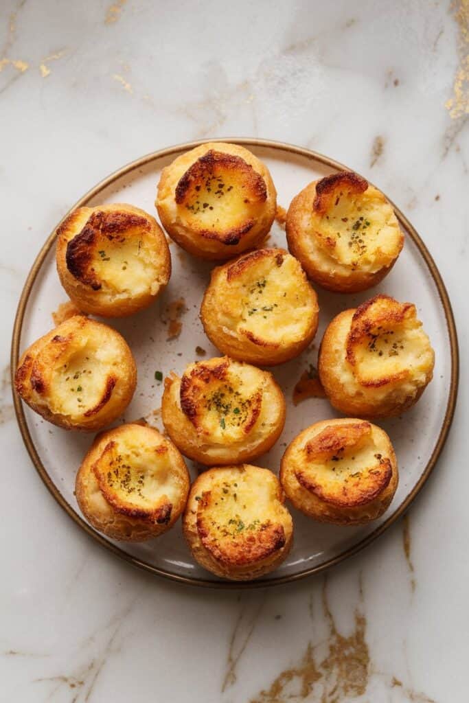 Parmesan Mashed Potato Puffs in Muffin Tins
