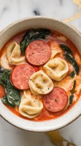 Tortellini Sausage Soup Crockpot