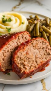 BBQ Glazed Turkey Stove Top Stuffing Meatloaf