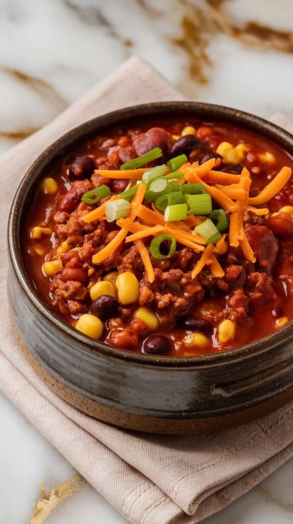 Crockpot Sweet Cowboy Chili