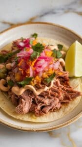 Crockpot Carnitas with Orange, Lime & Bay Leaves