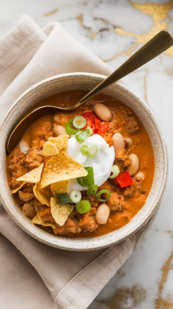 Turkey Pumpkin & White Bean Chili