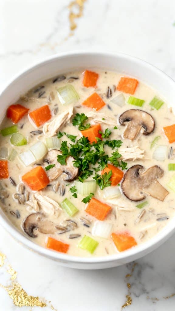 Crockpot Chicken Wild Rice Soup
