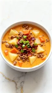 Crockpot Bacon Cheeseburger Soup