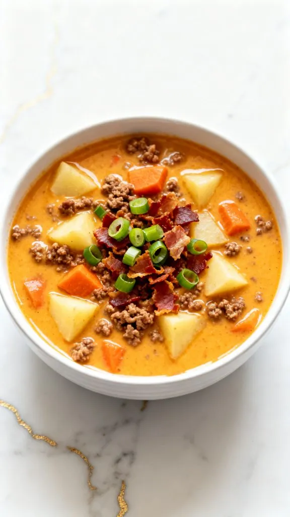 Crockpot Bacon Cheeseburger Soup
