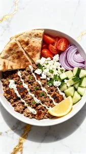 Greek Ground Turkey Gyro Bowls