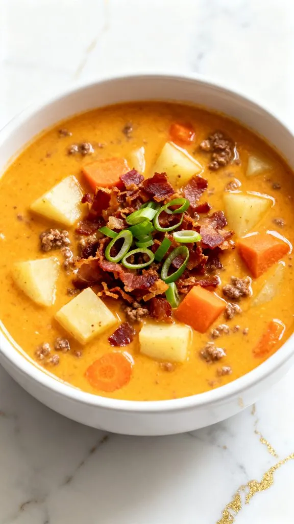 Crockpot Bacon Cheeseburger Soup