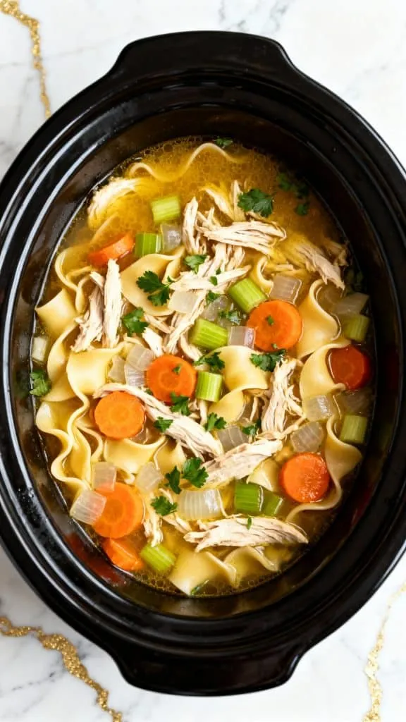 Slow Cooker Chicken Noodle Soup