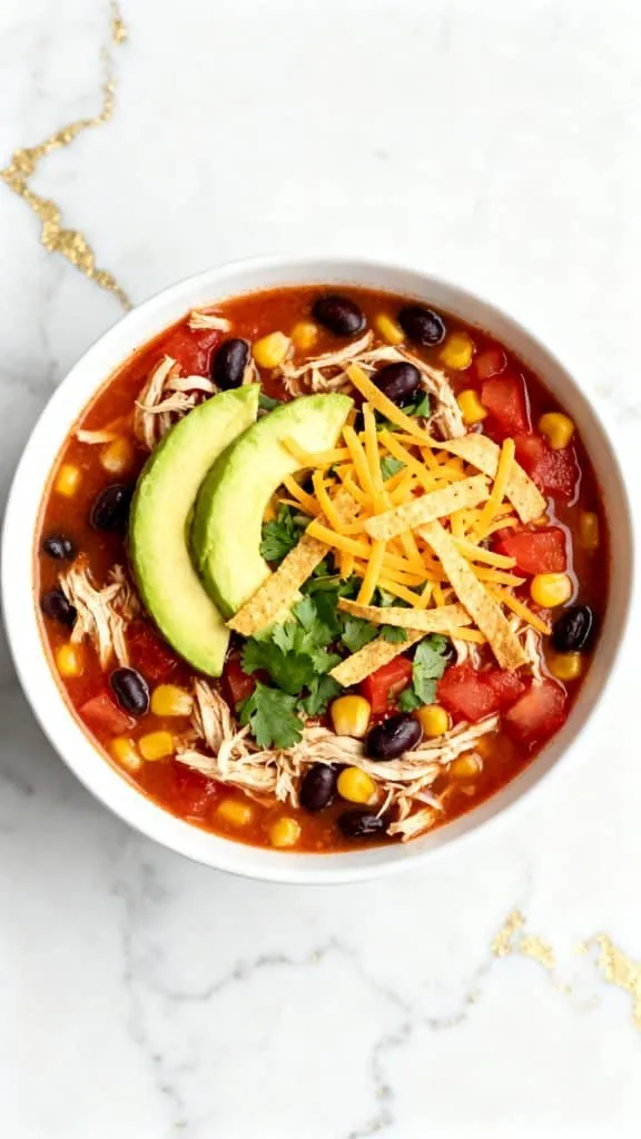 Crockpot Chicken Taco Soup
