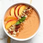 Peach Cobbler Cottage Cheese Smoothie Bowl