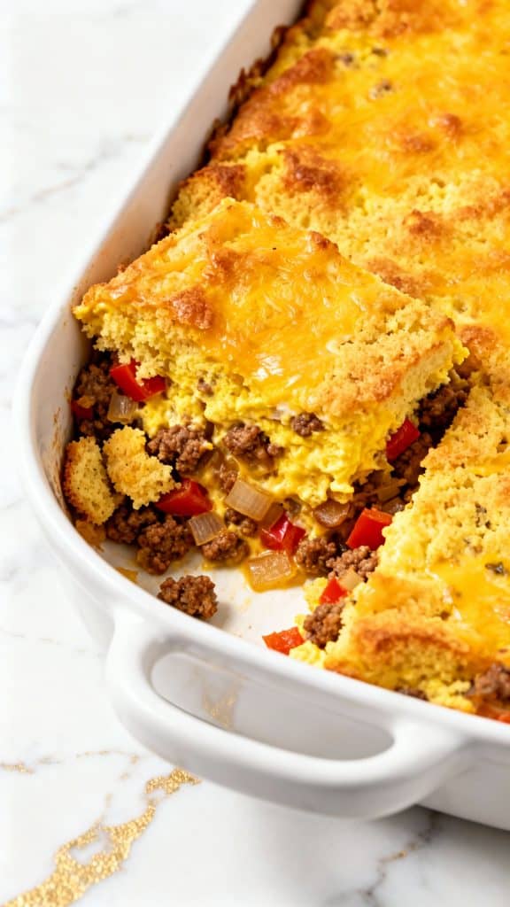 Cornbread and Sausage Breakfast Casserole