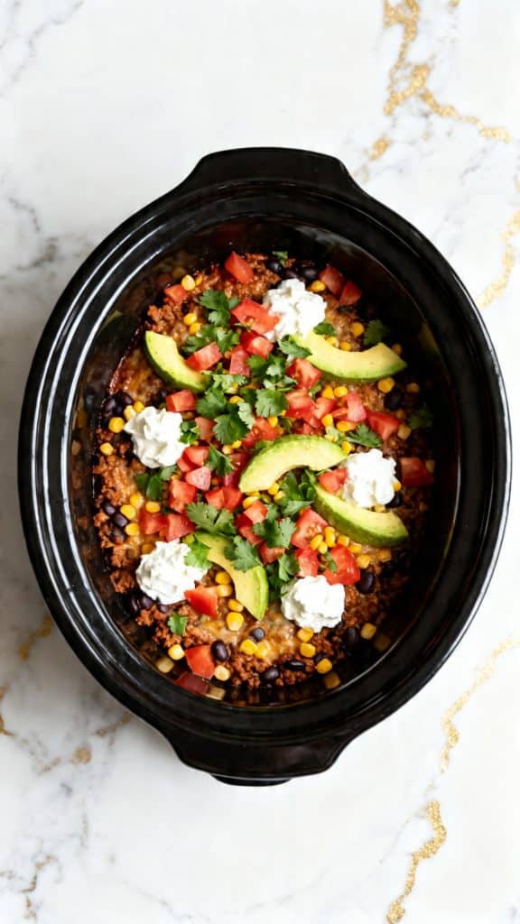 Crock Pot Taco Casserole