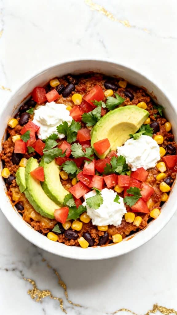 Crock Pot Taco Casserole