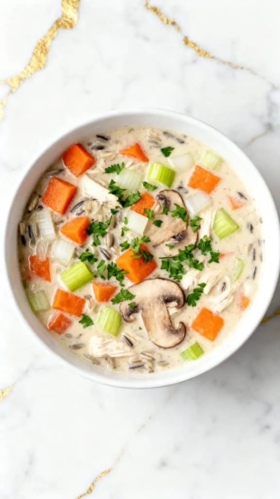 Crockpot Chicken Wild Rice Soup