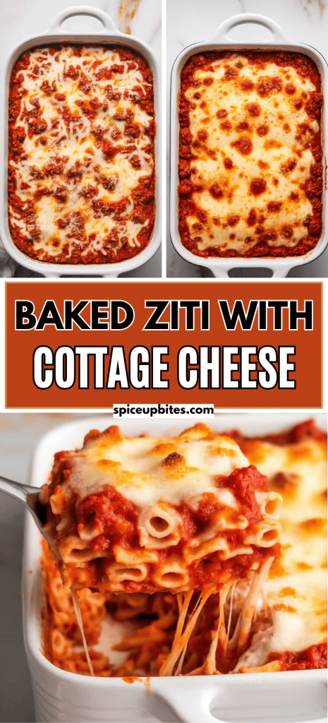 Baked Ziti with Cottage Cheese