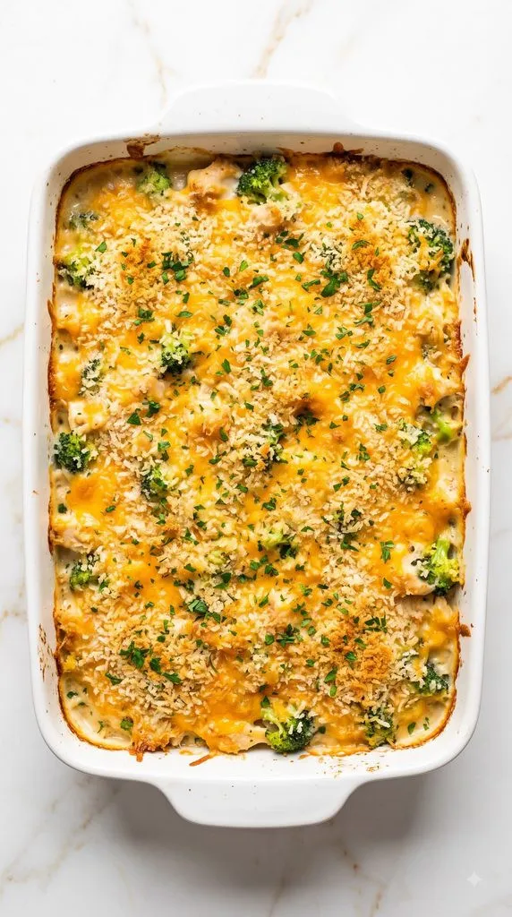 Cottage Cheese & Broccoli Chicken Casserole