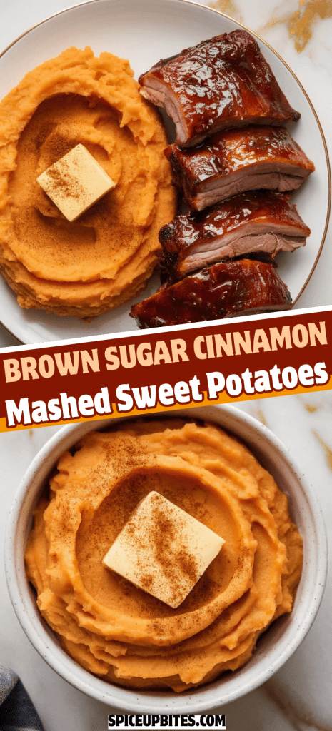 Brown Sugar Cinnamon Mashed Sweet Potatoes
