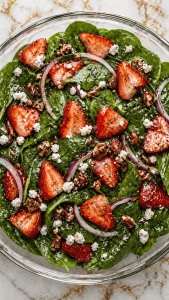 Strawberry Spinach Salad