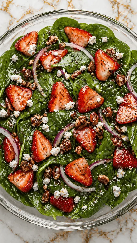 Strawberry Spinach Salad